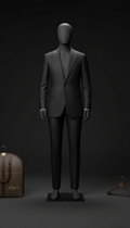 Slim-Fit Obsidian Black Formal Tuxedo